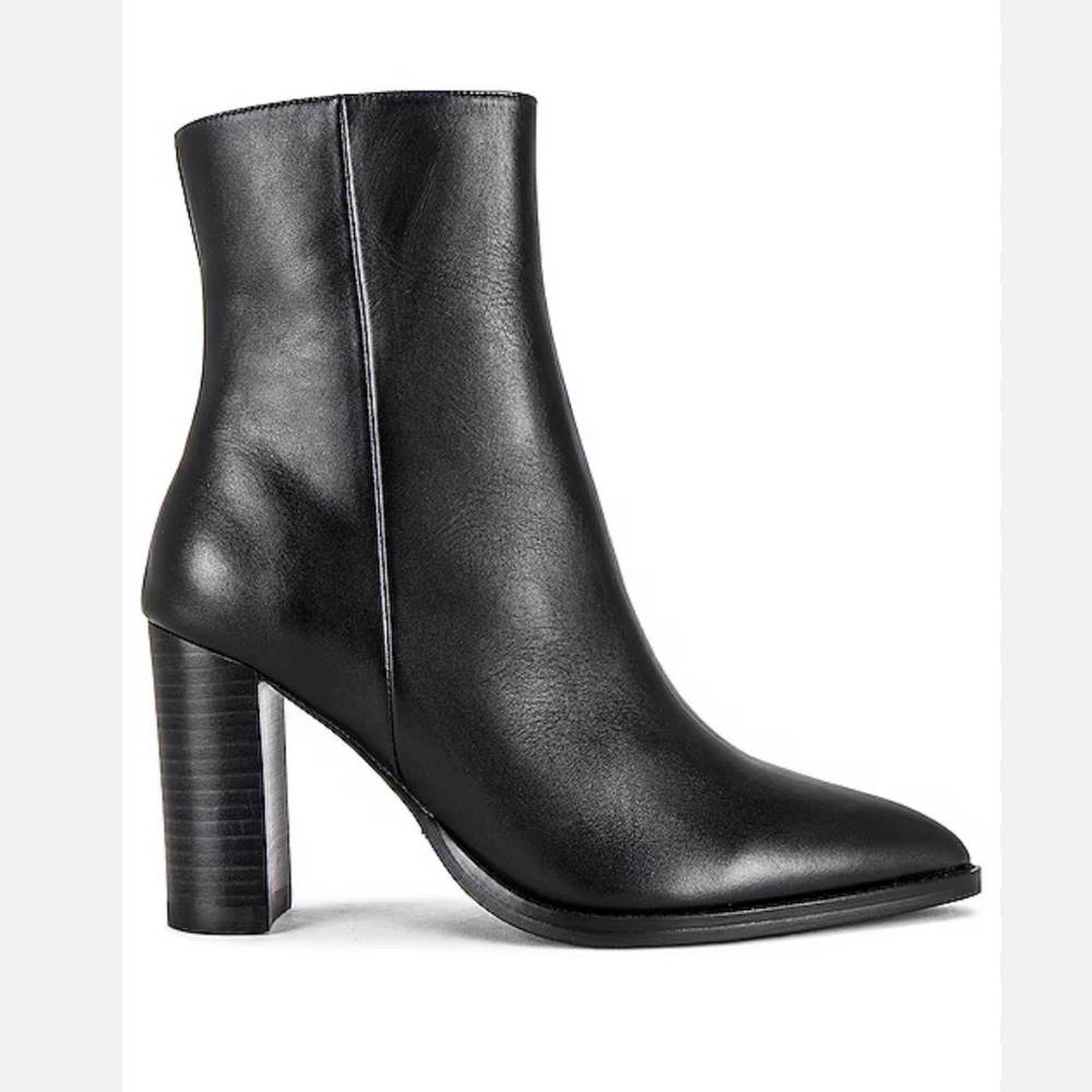 Tony Bianco Samara Black Leather Ankle Boots